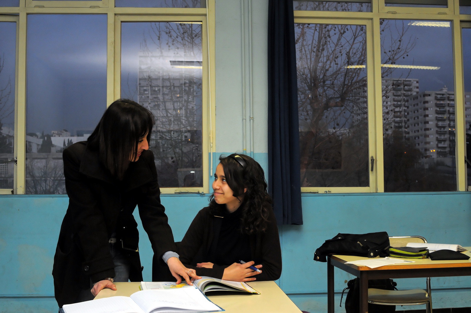 Soutien scolaire, cité de la Busserine, Marseille 2008