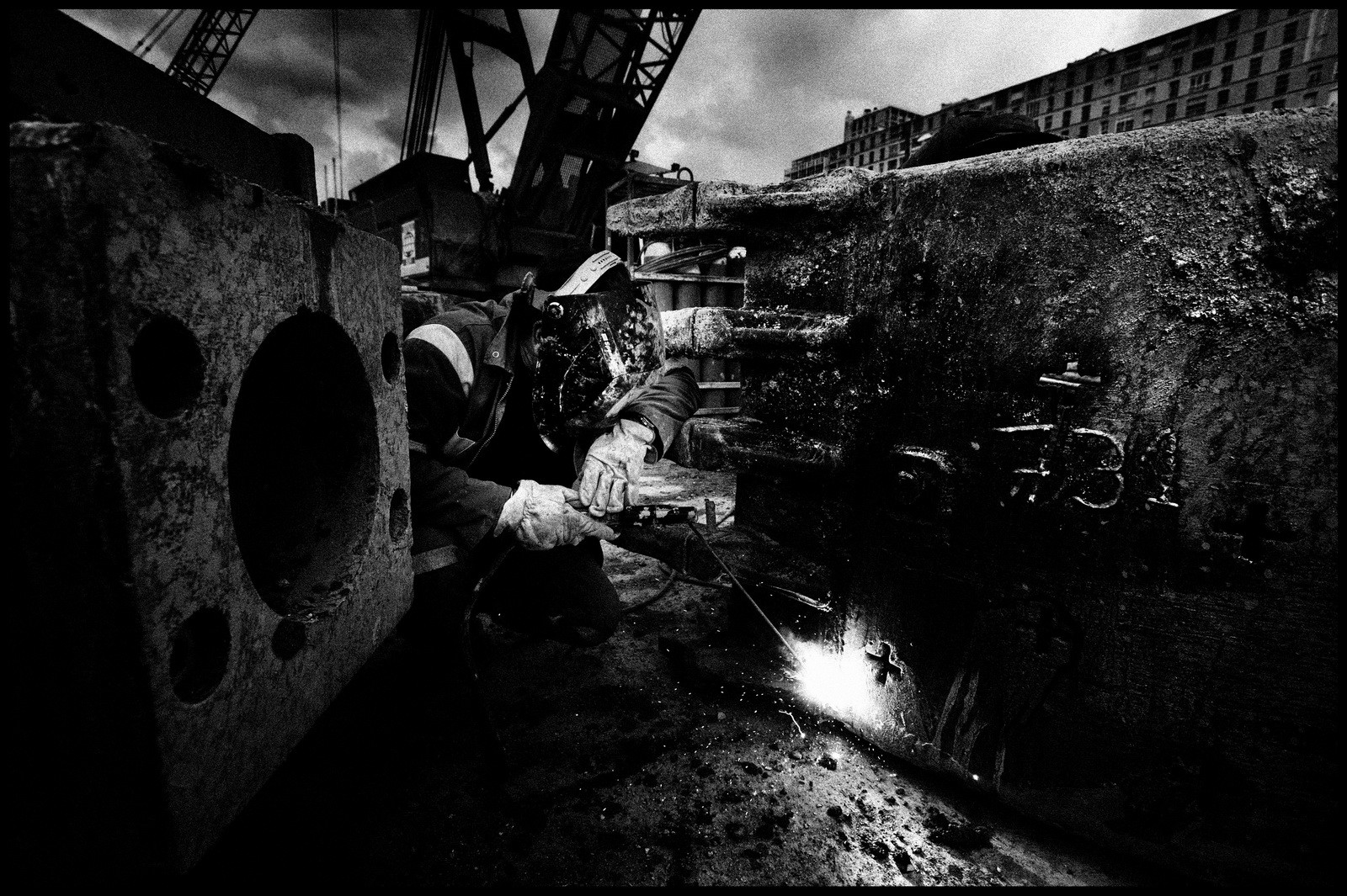 Lors des fonadations de la Villa Méditerranée, Marseille 2010