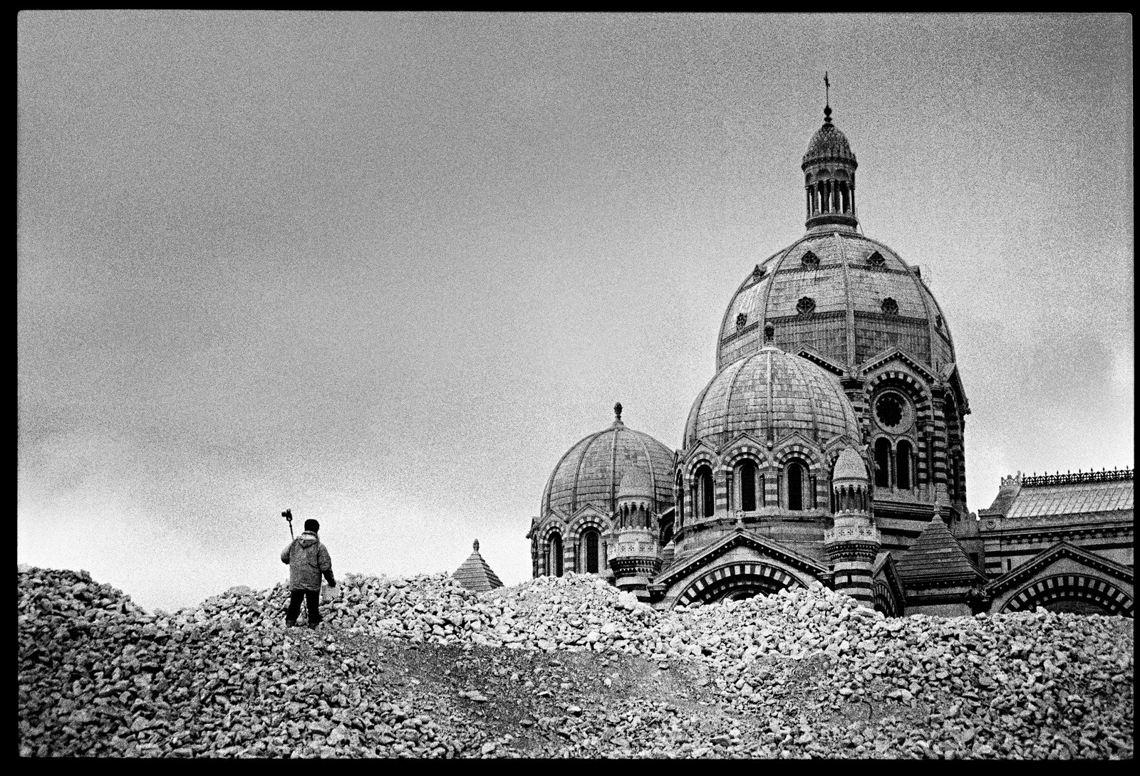 Chantier du port autonome, janvier 2002