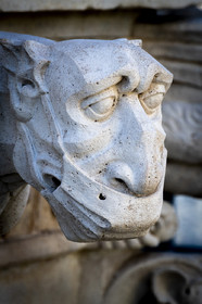 Gargouille en période de Covid, église des Réformés, Marseille décembre 2020.