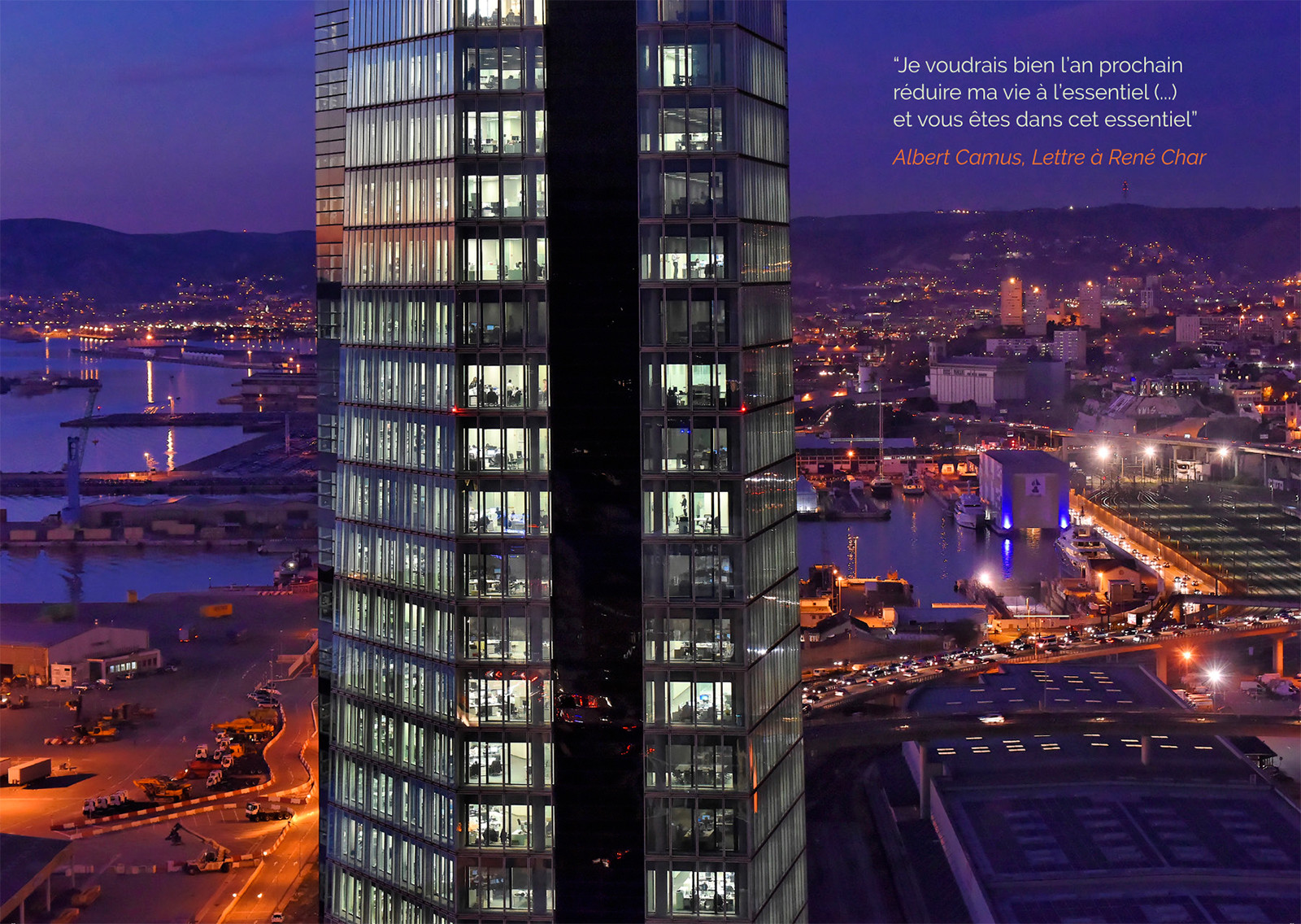 Marseille vue des grues, aux éditions André Frère