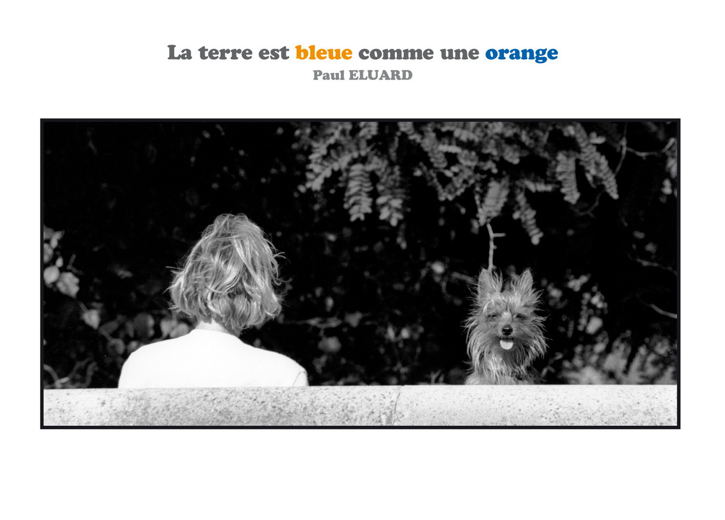 Jardin du Pharo, Marseille 1989 - photo extraite de la série Matières humaines