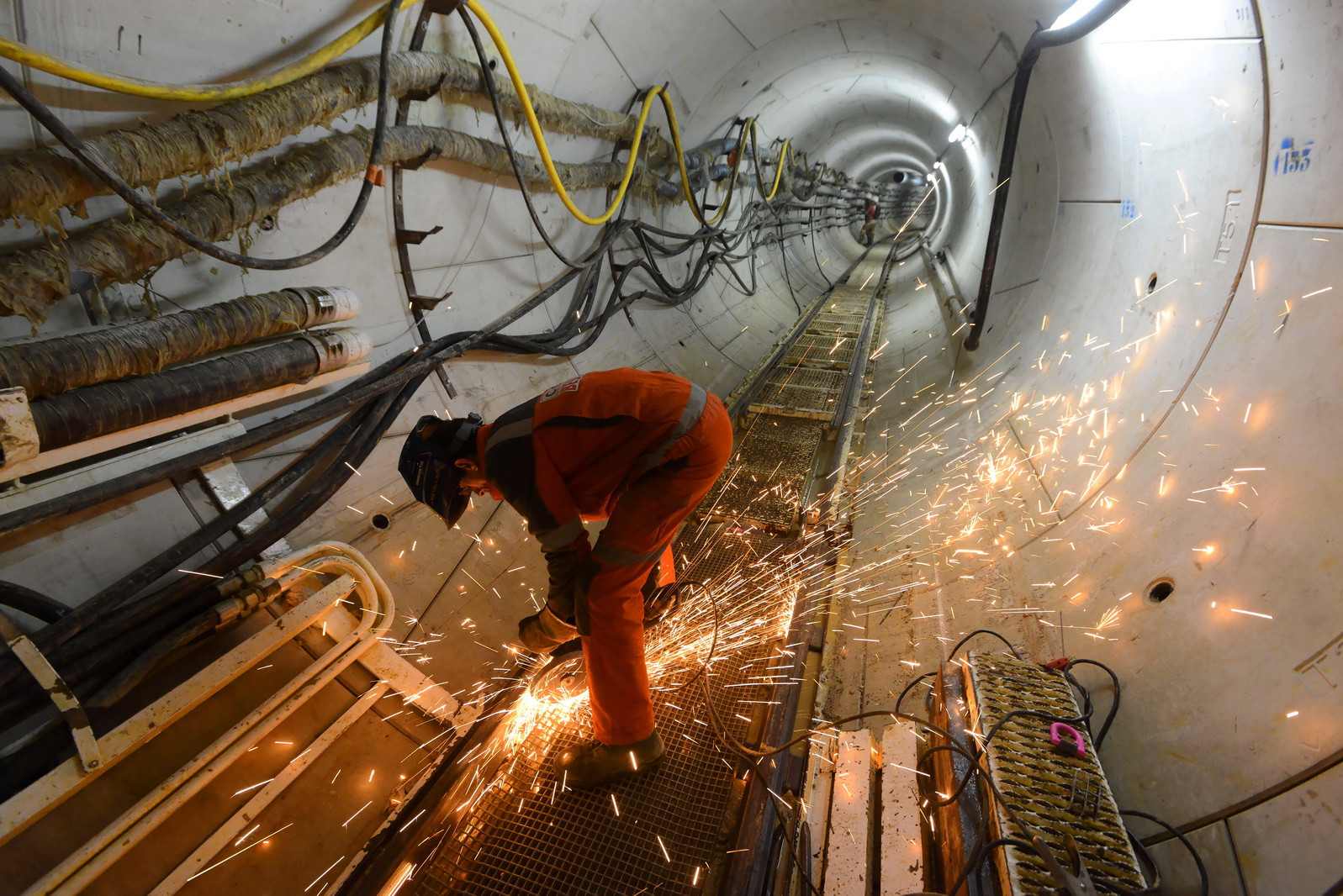 Tunnel du bassin de rétention Ganay, Marseille décembre 2015