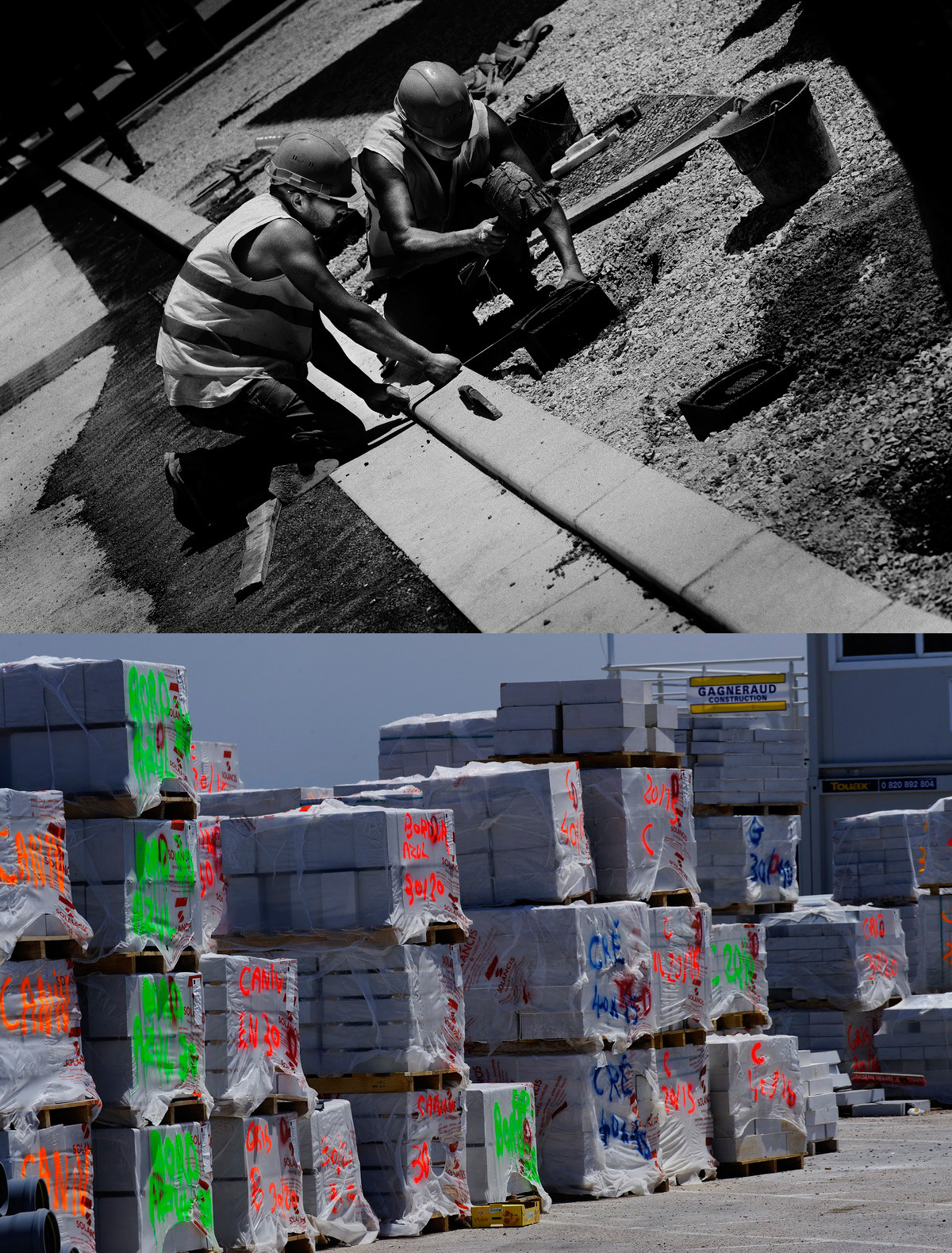 Réaménagement du boulevard Anatole France et Jean Jaures, La Ciotat septembre 2013.